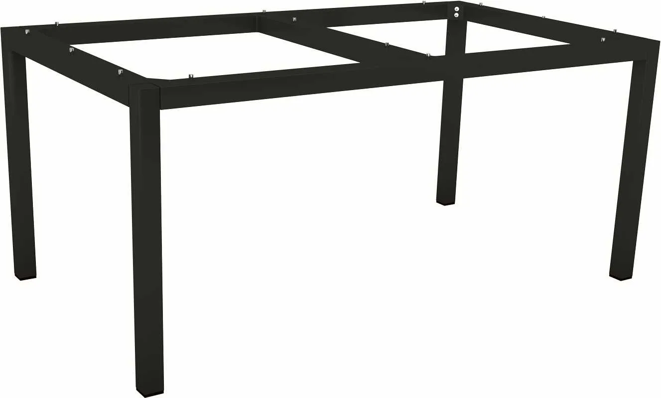 Stern Tischgestell 160x90 cm Aluminium schwarz matt