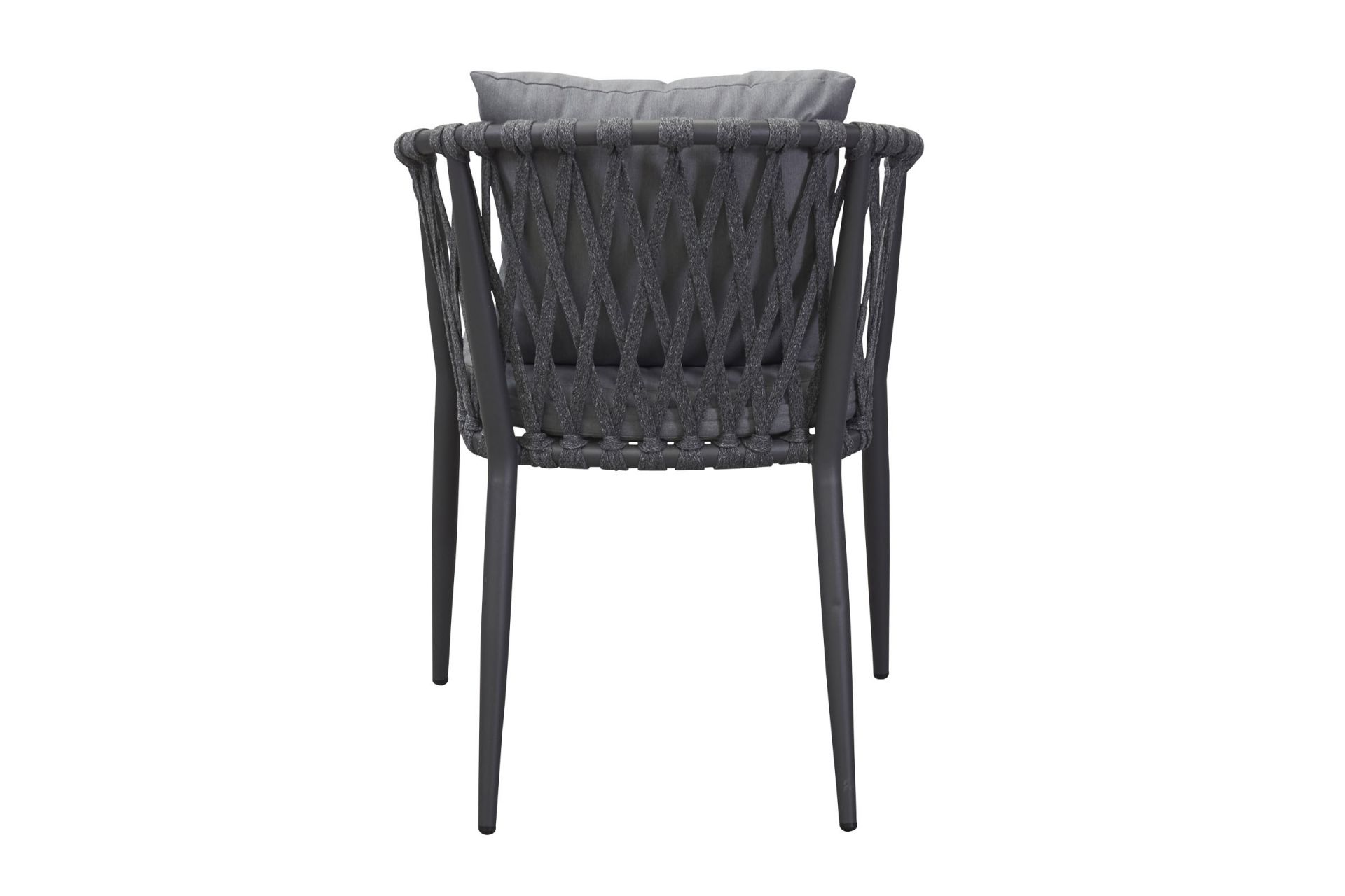 Garino Dining Sessel Robby grau inkl. Kissen