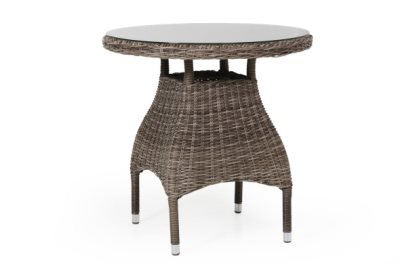 Brafab Ninja Kaffeetisch mit Glasplatte D70 cm