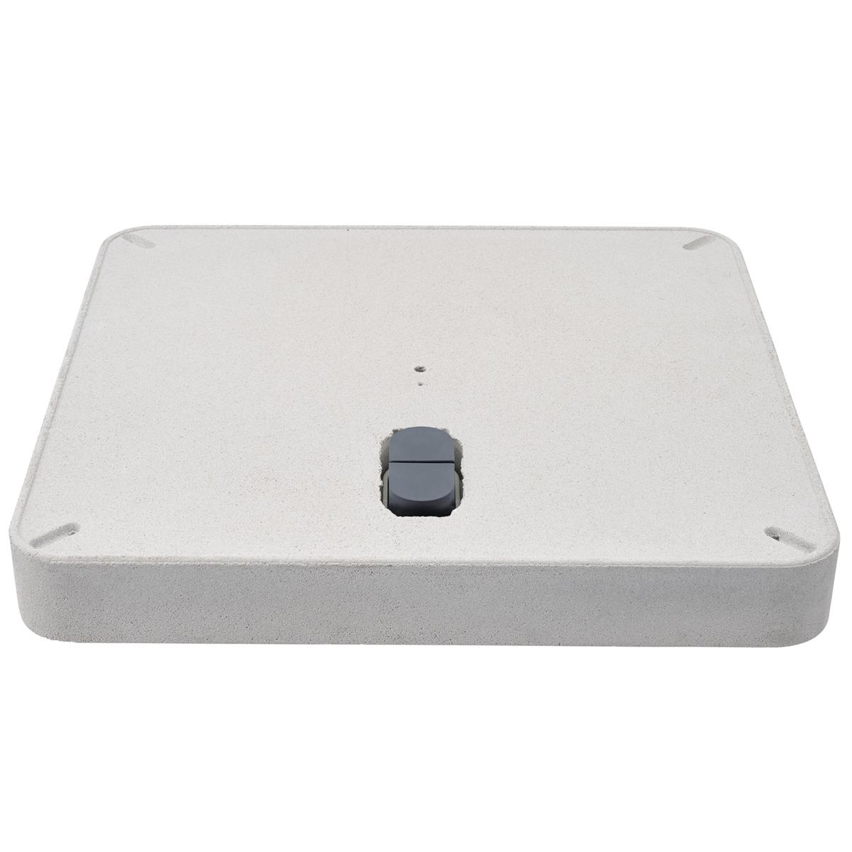 Glatz Rollensockel Z 90 kg 80×80×11 cm Beton hell ohne Decorplatte