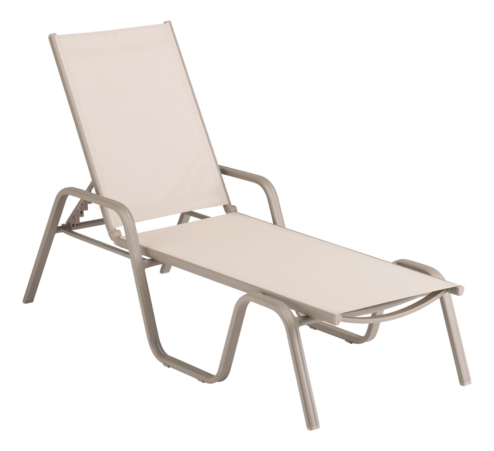 KETTLER BASIC PLUS Stapelliege taupe/ Stucco