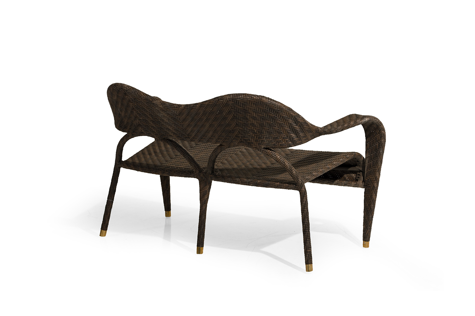 Sofa 2 Sitzplätze Amico braun