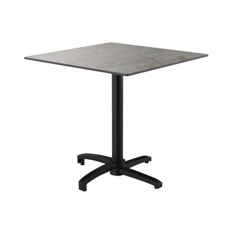 Terrassentisch Bistrotisch 70 x 70 cm mit HPL-Platte Spider klappbar Zement