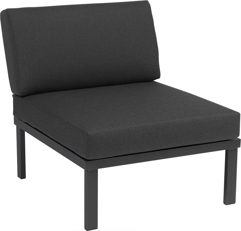 Karasek Modul Lido 75x84 ohne Armlehne carbon D10 sooty