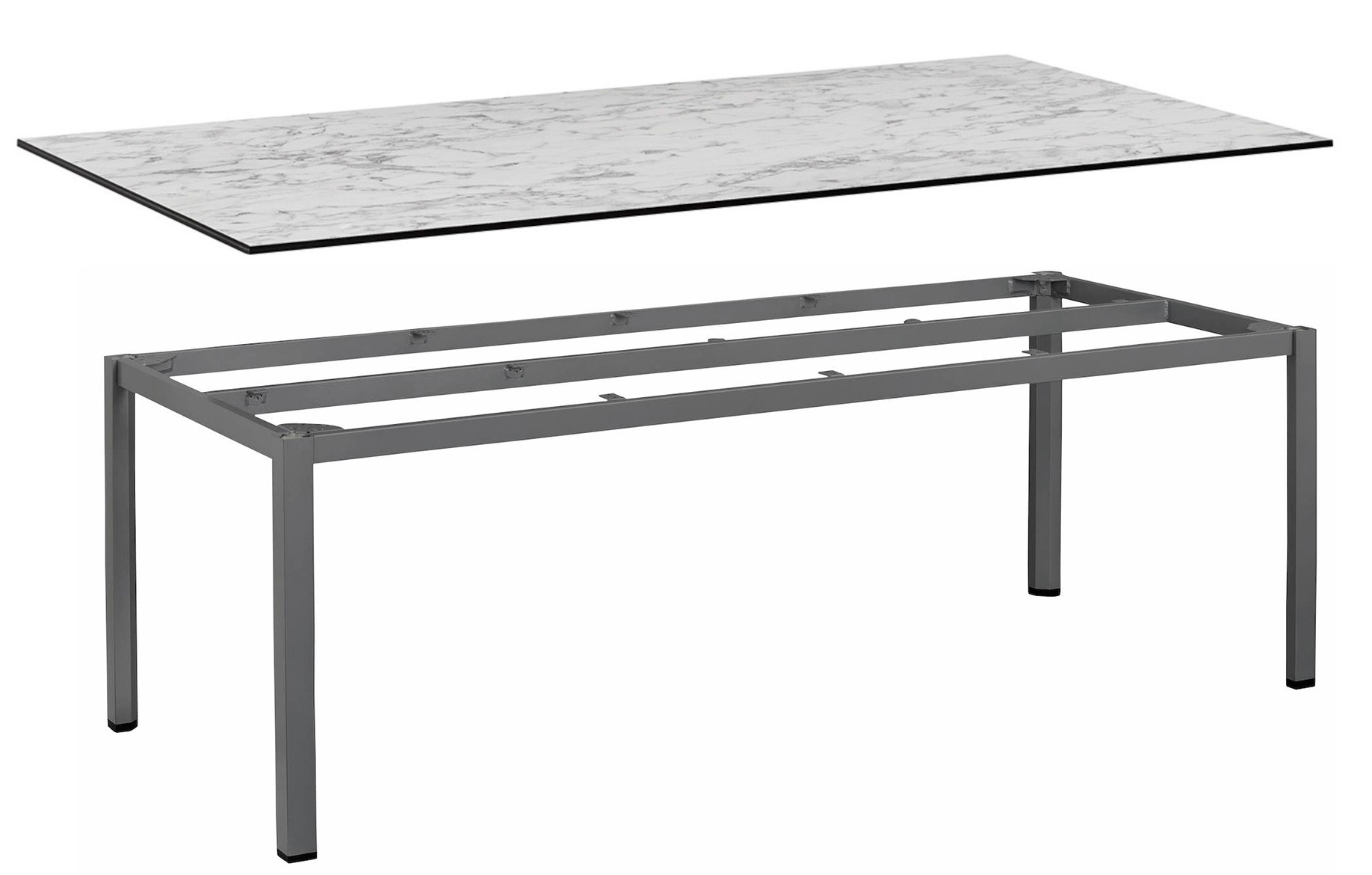 Kettler CUBIC Casual Dining-Tisch 220x95 mit HPL-Tischplatte