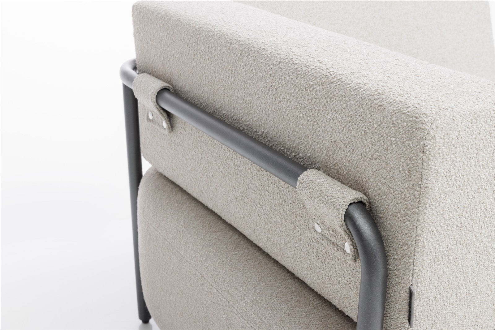 KETTLER TRIBE Eckteil Aluminium/Polyester anthrazit matt/Boucle beige
