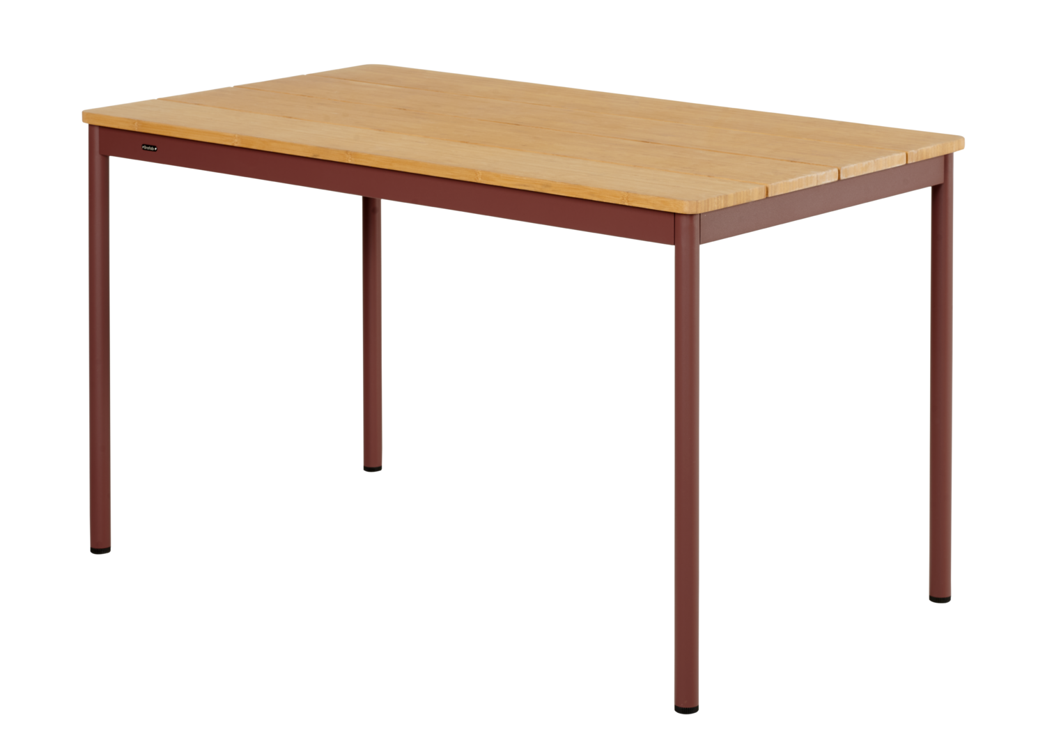 Brafab Bistrotisch Nox 70x125 cm Bambus/Zin Red