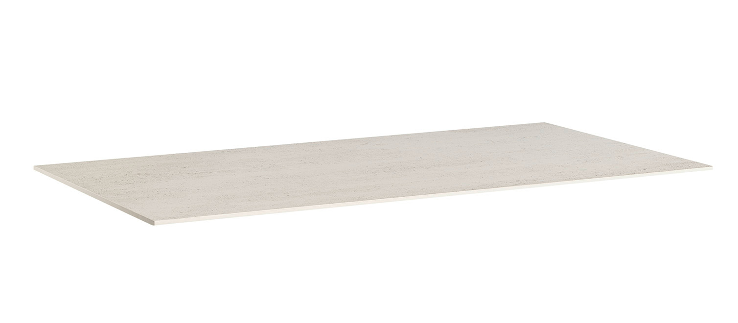 KETTLER Keramik-Glas-Quarz DEKTON Tischplatte 140x70 cm Beton weiß