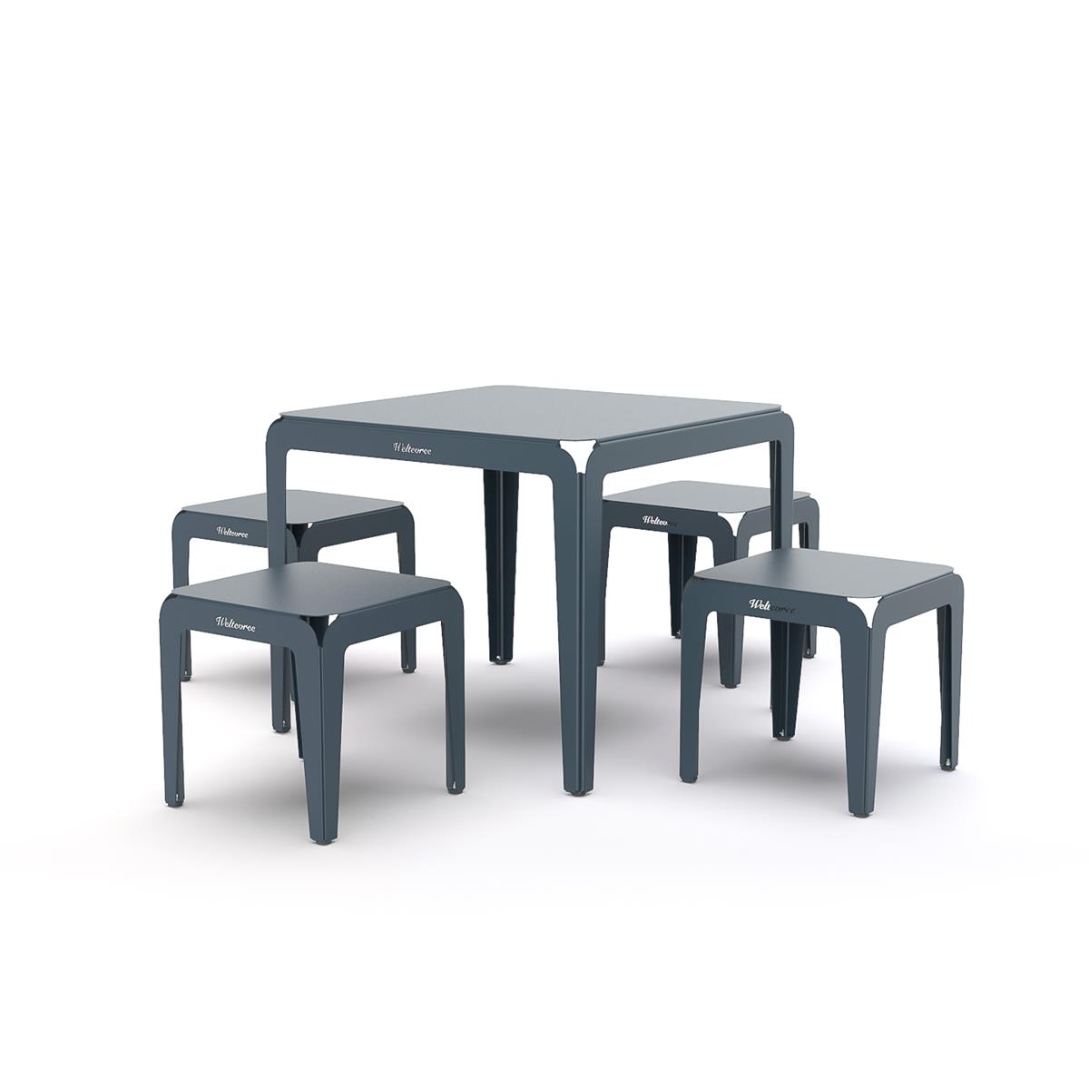 Weltevree Bended Tisch 90 Graublau