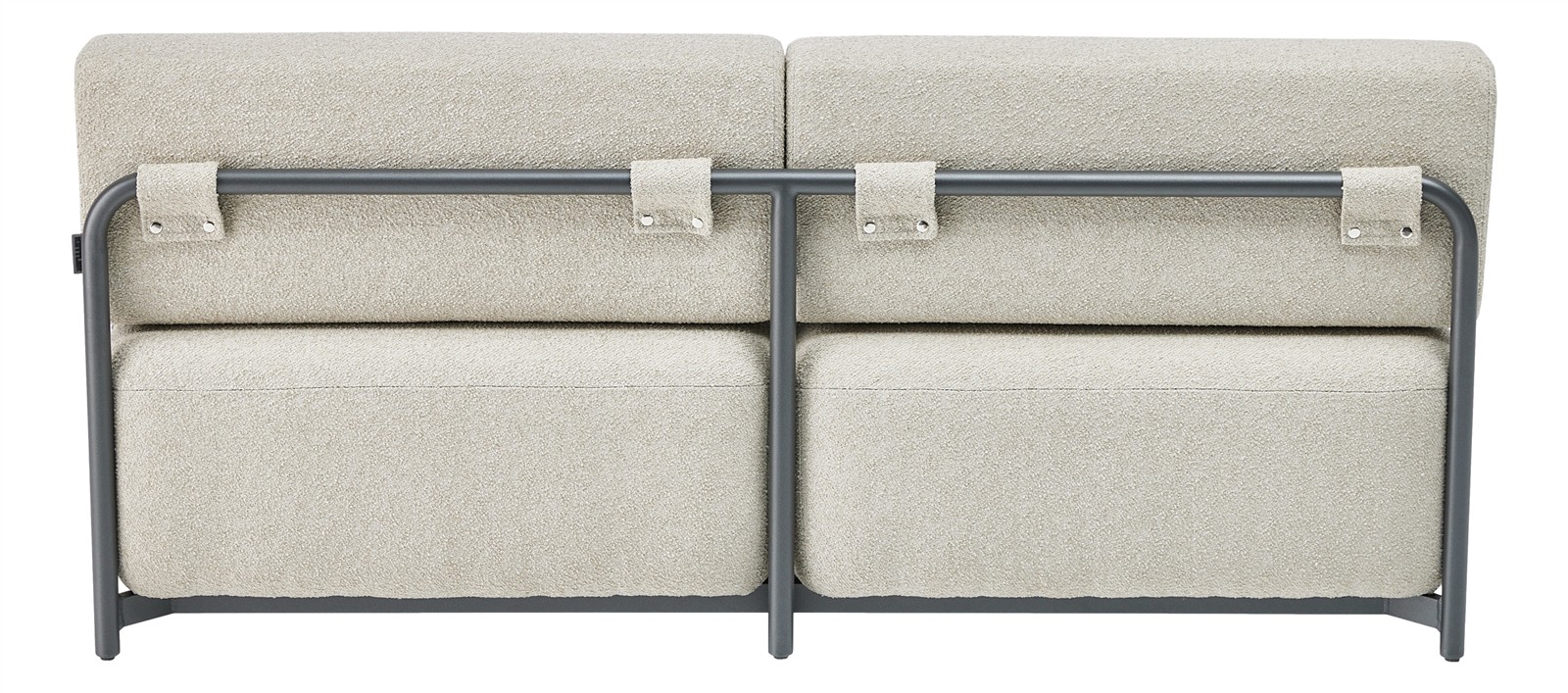 KETTLER TRIBE Lounge 2-Sitzer Aluminium/Polyester anthrazit matt/Boucle beige