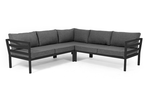 Brafab Weldon Set Modular schwarz, inkl. Kissen
