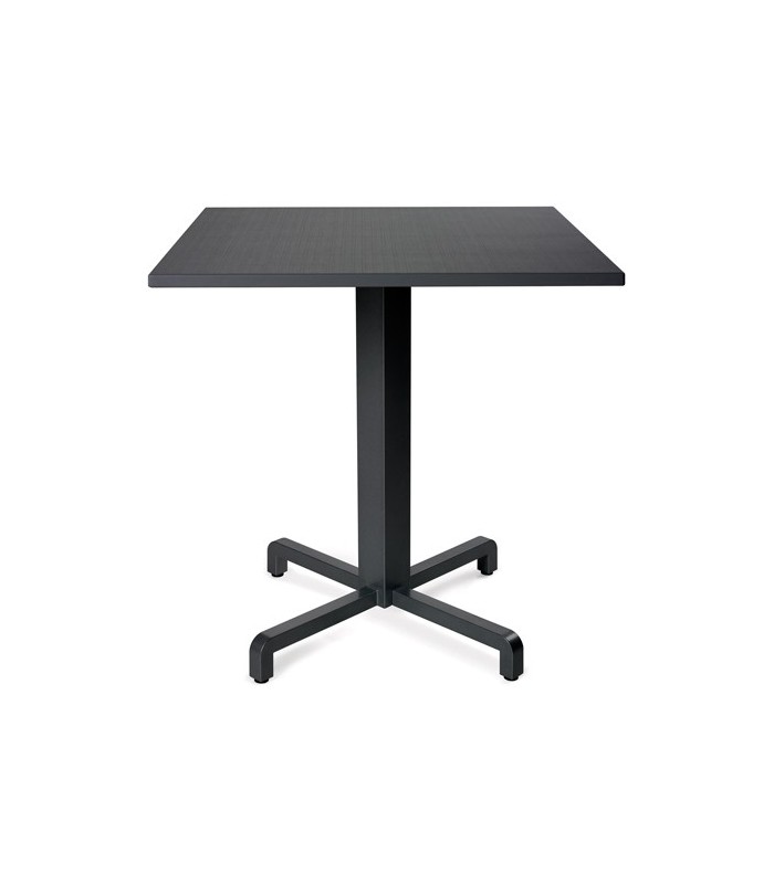 Garino Alu Klapptisch mit HPL Platte 80 x 80 cm anthrazit