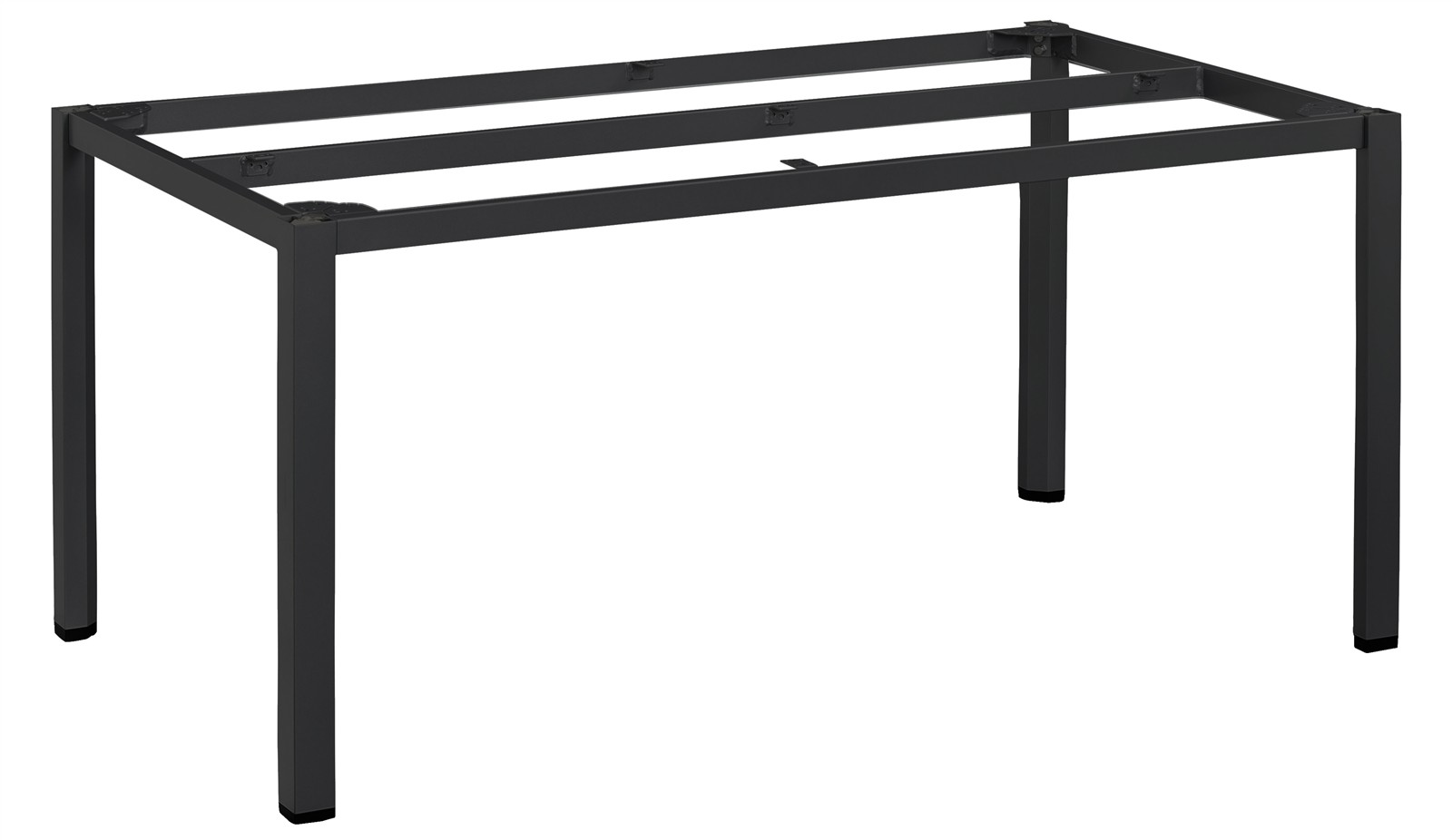 KETTLER SENSE Tischset schwarz matt/ beige mit HPL Tischplatte 180 x 95 cm