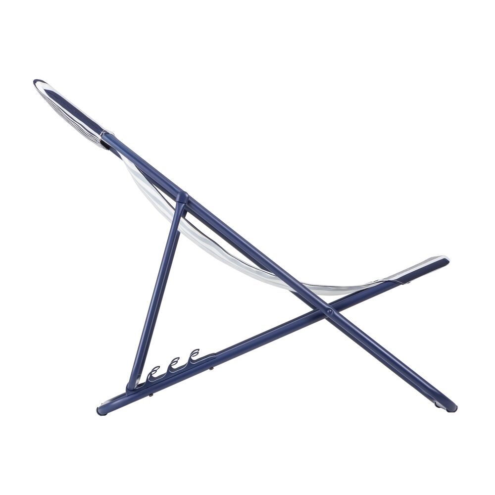 Lafuma Liegestuhl MAXI TRANSAT Airlon-Leinwand Indigo
