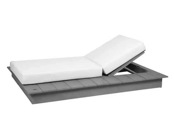 MBM Einzelliege La Villa Daybed rechts stone grey inkl. Polster