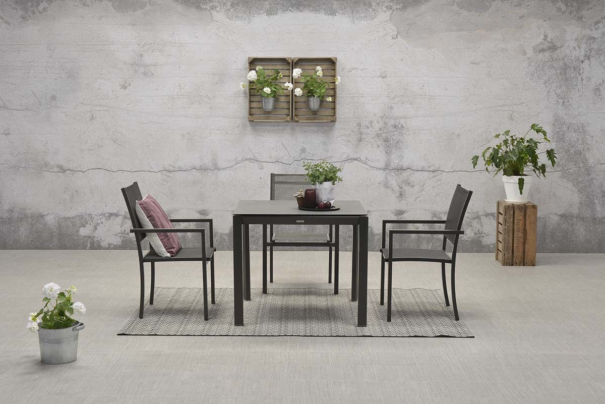 GARDEN Impressions Moon Dining Stuhl carbon black/anthrazit