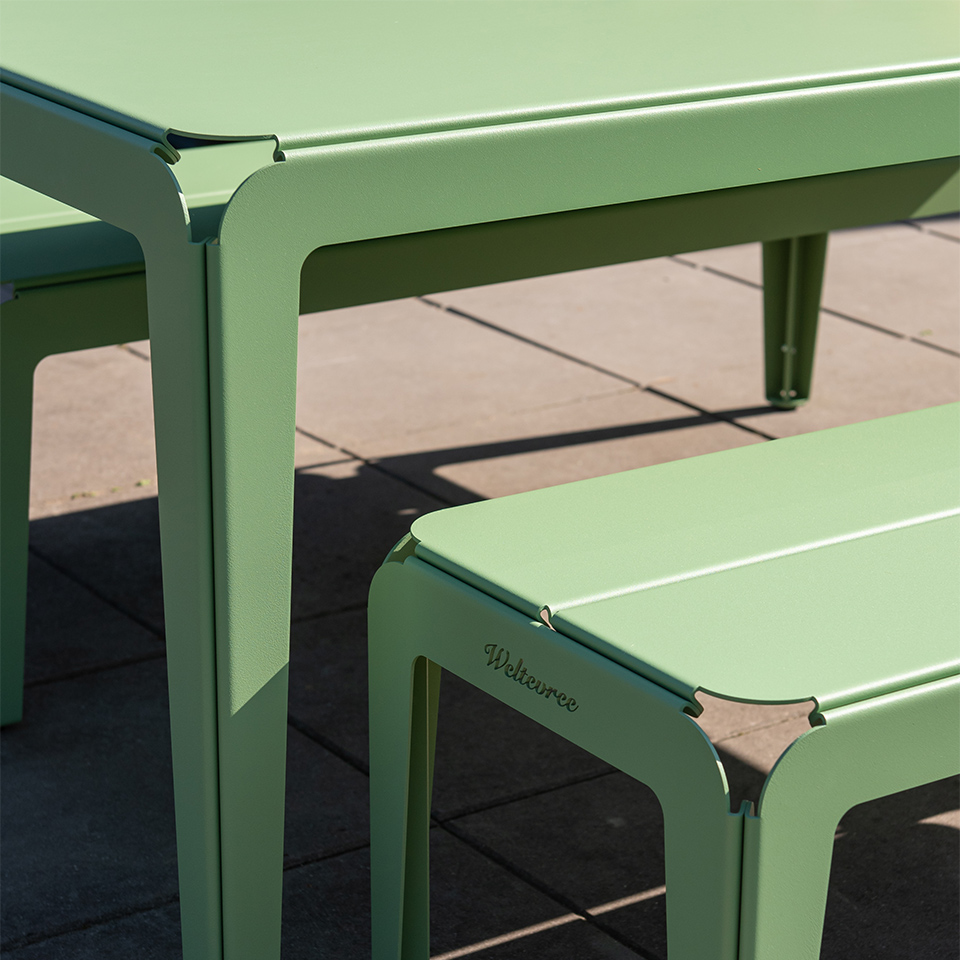 Weltevree Bended Tisch 270 Pale Grün