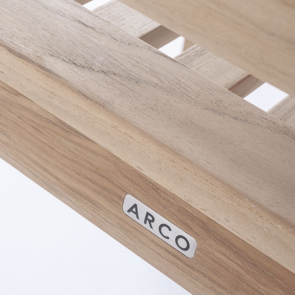 ARCO Cambridge stapelbarer Armlehnstuhl Teakholz