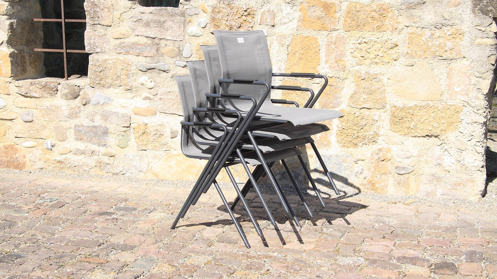 Acamp Stapelsessel Alpha-Tex anthrazit/carbon