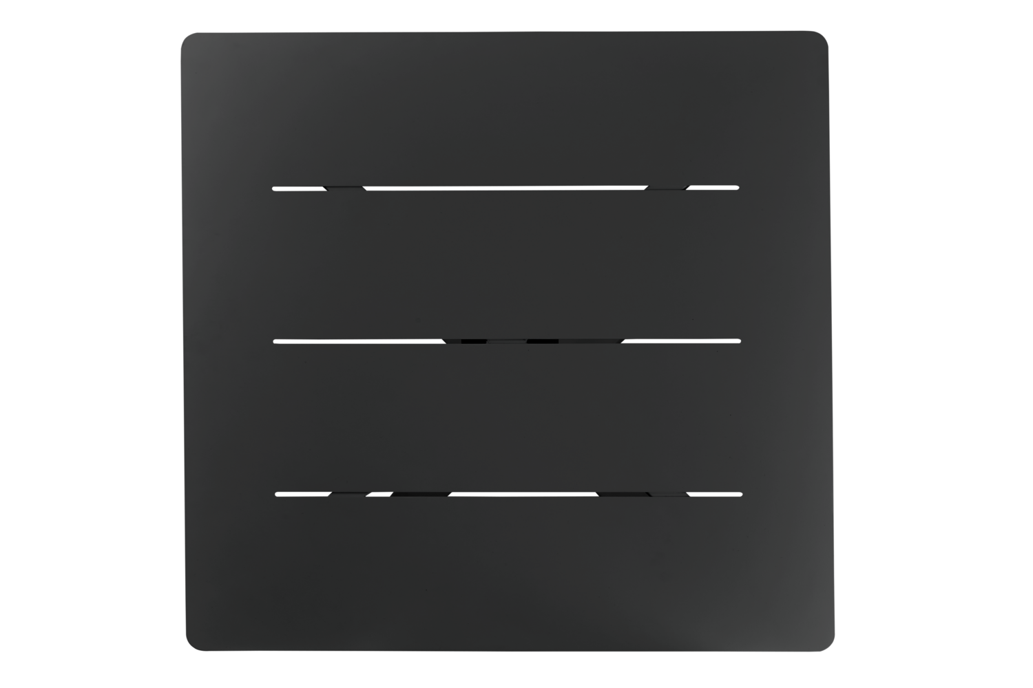 Brafab Tischplatte Avila 70x70 cm Aluminium schwarz