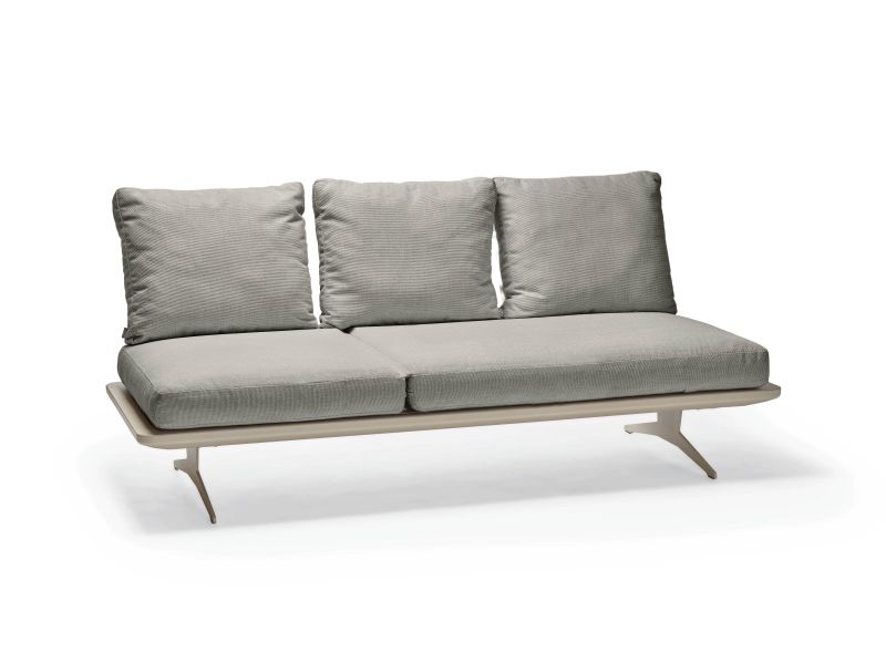 Stern Lounge/Liege Enya Aluminium/Kordel greige Kissenset 100% Polyacryl Macchiato