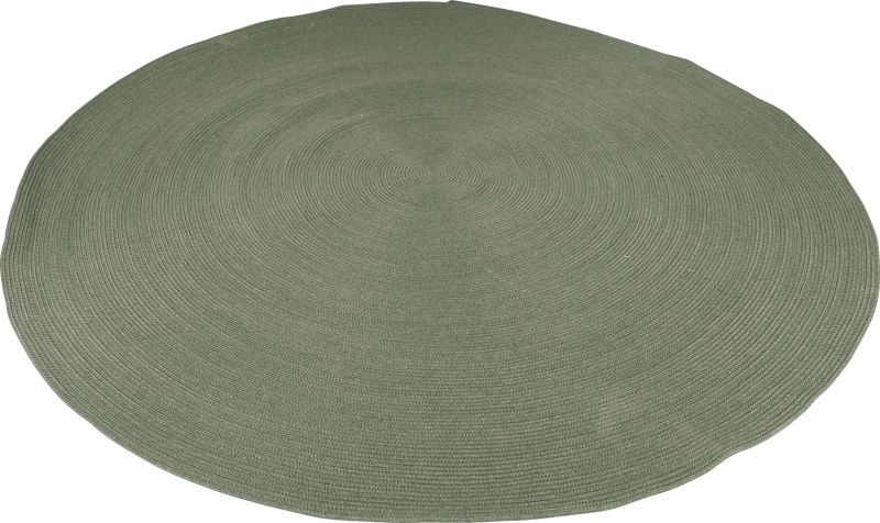 Stern Outdoorteppich Ø 220 cm Kordel oliv