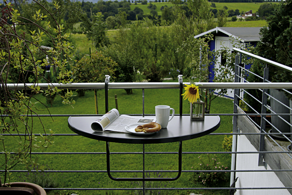 Best Freizeitmöbel Balkon-Hängetisch Butler,halbrund