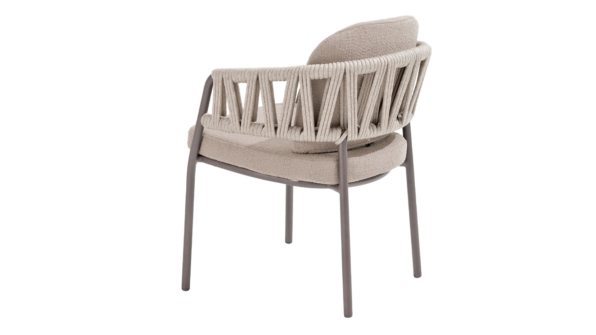 Taste by 4 Seasons Outdoor Calma Dining Sessel mit 2 Kissen Terre/Grau