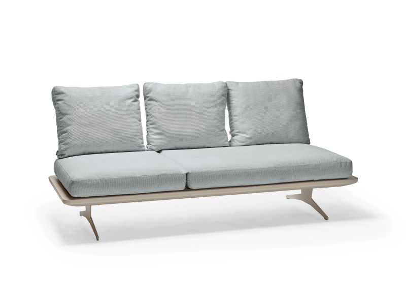 Stern Lounge/Liege Enya Aluminium/Kordel greige Kissenset 100% Polyacryl perlgrau