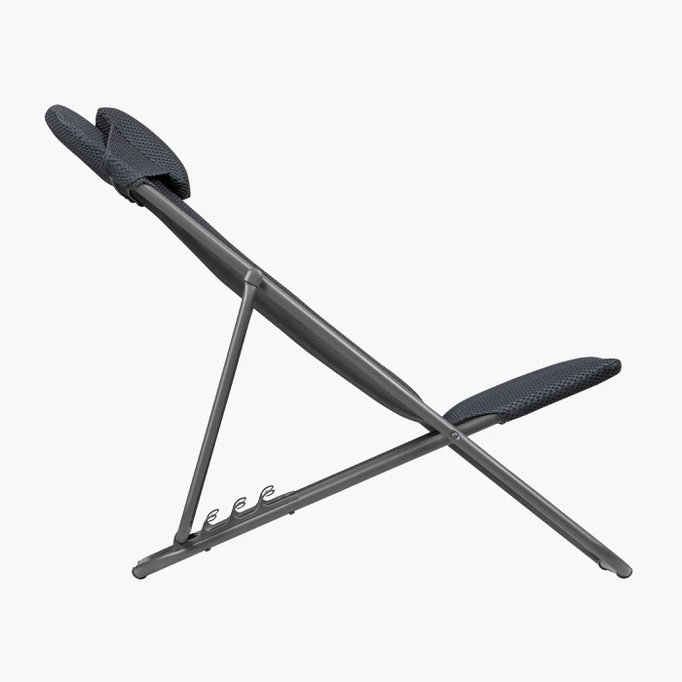 Lafuma MAXI TRANSAT Liegestuhl BeComfort® Titane/Dark Grey