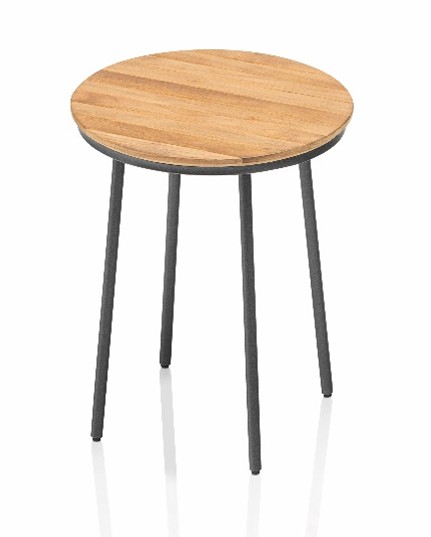 KETTLER Beistelltisch Gentle 50 cm Teak/anthrazit matt