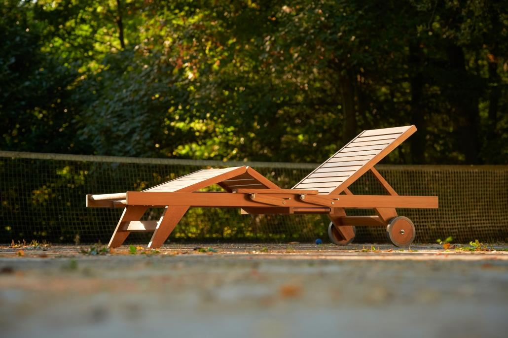 Traditional Teak Gartenliege Leah Teakholz
