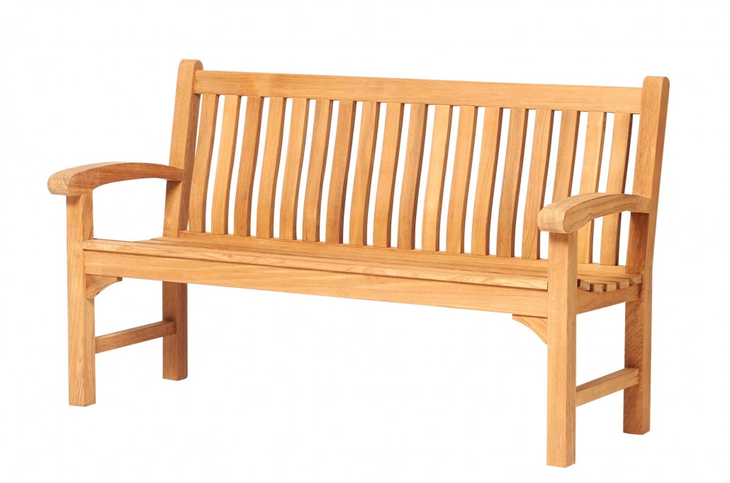 Traditional Teak Gartenbank Victoria 185 cm Teakholz