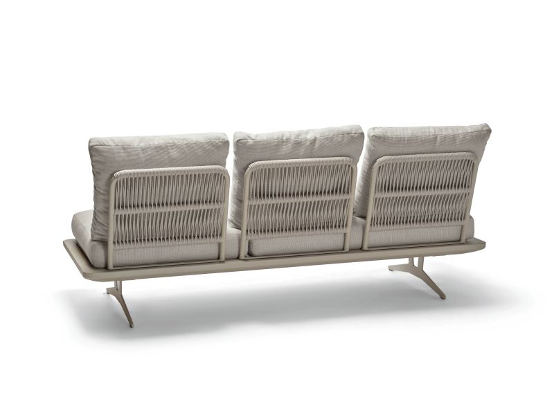 Stern Lounge/Liege Enya Aluminium/Kordel greige Kissenset 100% Polyacryl Macchiato