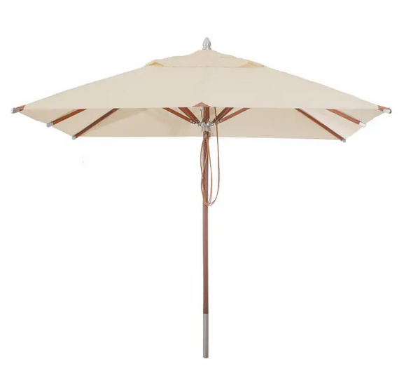 MBM Schirm Sunrise 2,75 x 2,75m – eckig – uni natur