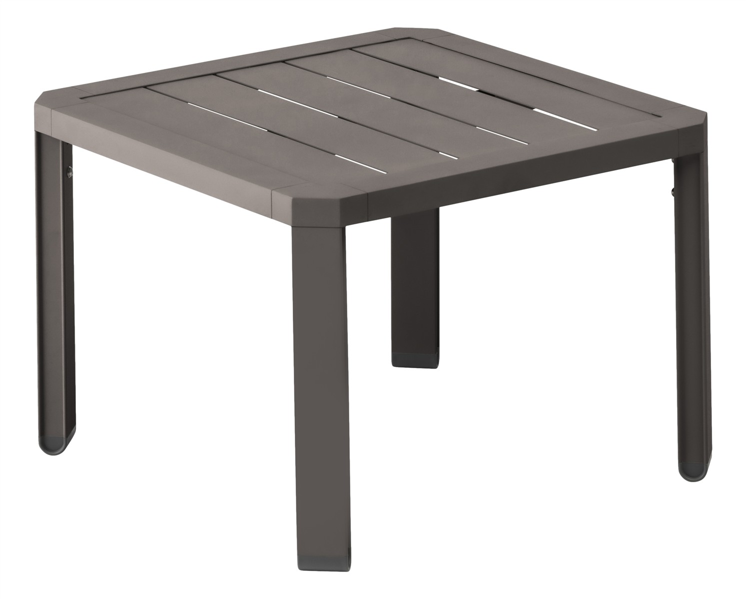 KETTLER Beistelltisch LATITUDE 50 x 50 Aluminium taupe
