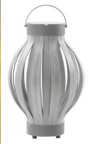 ARCO Tulip Laterne/Lampe in Teak H 60 cm