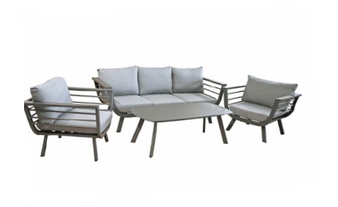 Lounge-Gruppe ELMO 4-tlg. Aluminium