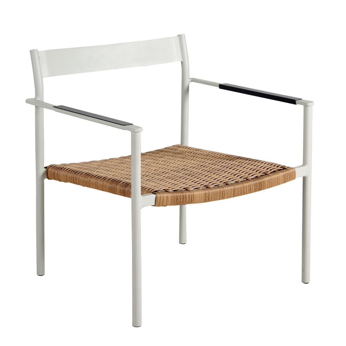 Brafab Lounge Sessel DK Aluminium/Kunststoffgeflecht Hellgrau