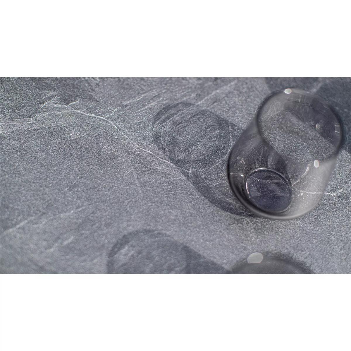 KETTLER HPL Tischplatte 120x120x1,3 cm, anthrazit, C-Profil