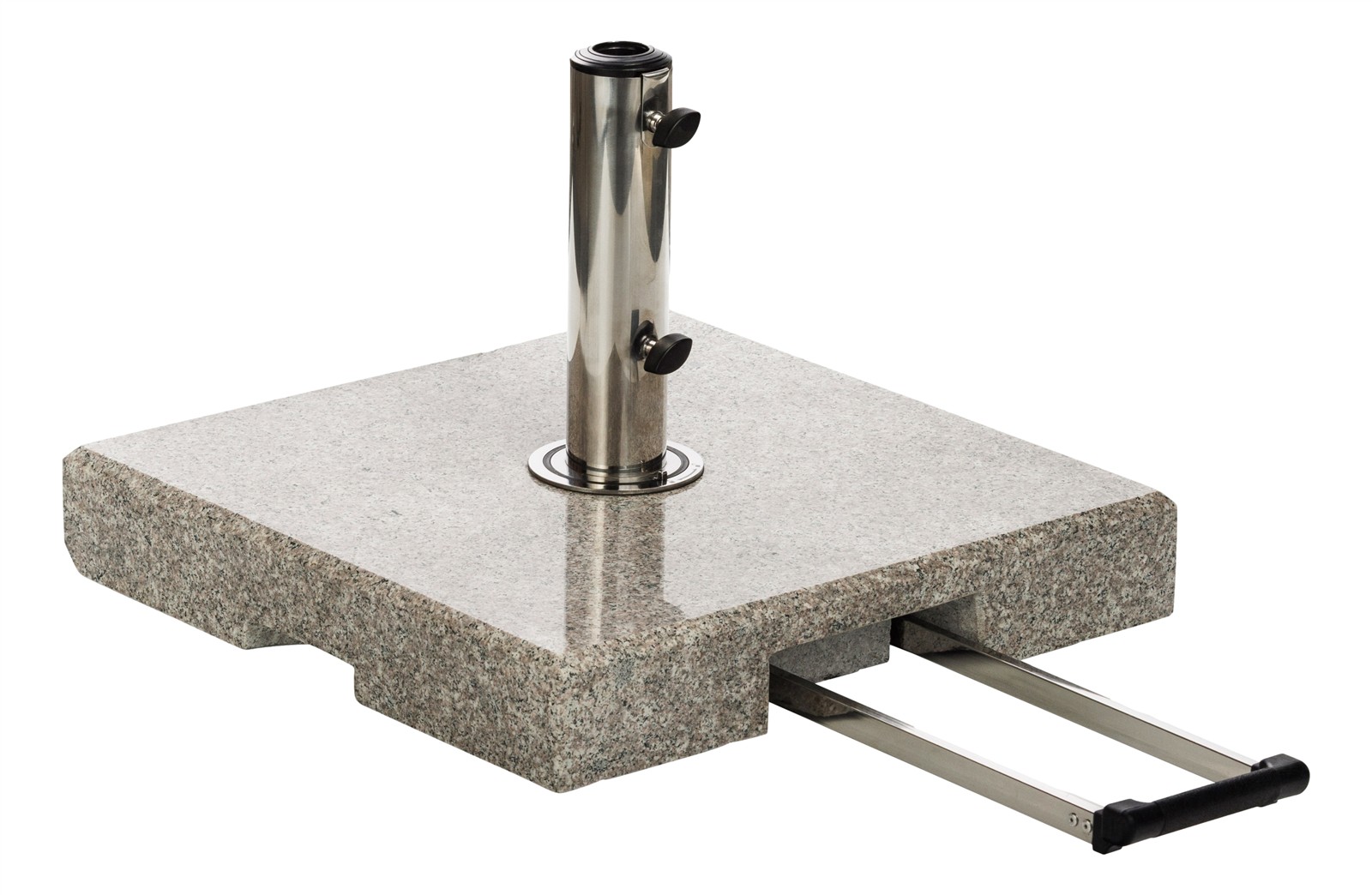 Kettler EASY STAND Granit Schirmständer 25 kg, Click-System, Aluminium/Beton, Ebenholz Optik