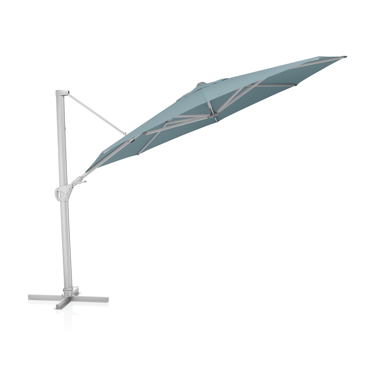 KETTLER Ampelschirm EASY-SWING LX Ø 350 cm silber/salbei