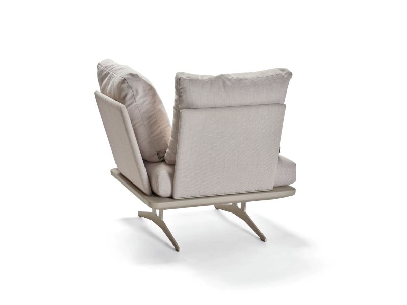 Stern Eckelement Enya Lounge Aluminium greige/Vanilla Kissen 100% Polyacryl Vanilla