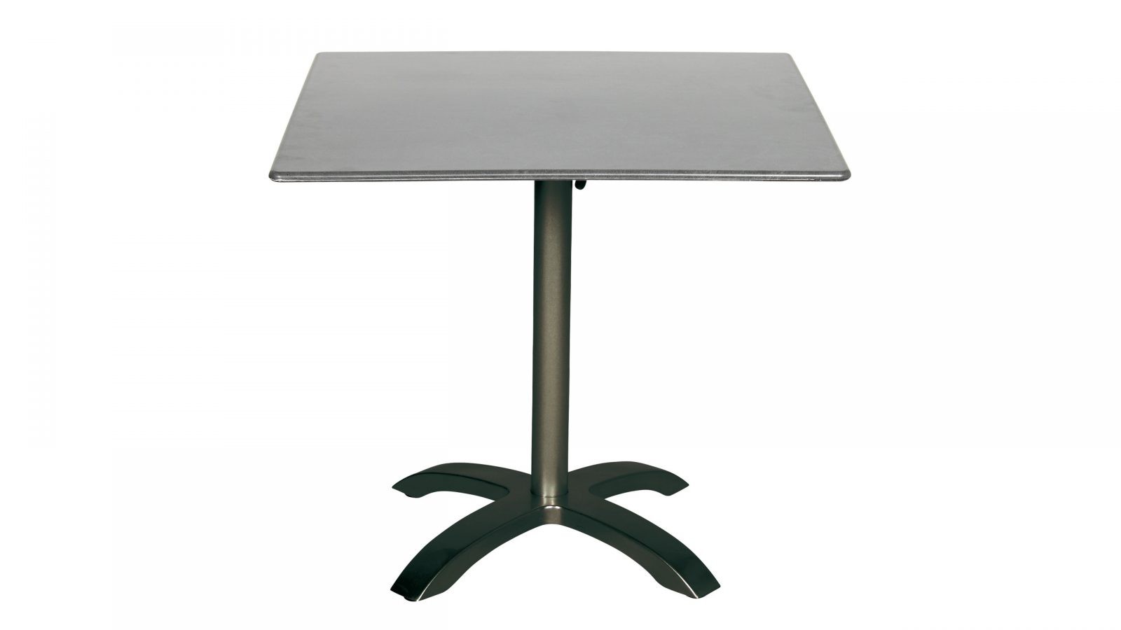 AcampTisch acaplan 80x80 cm HPL-Tischplatte anthrazit/zement anthrazit