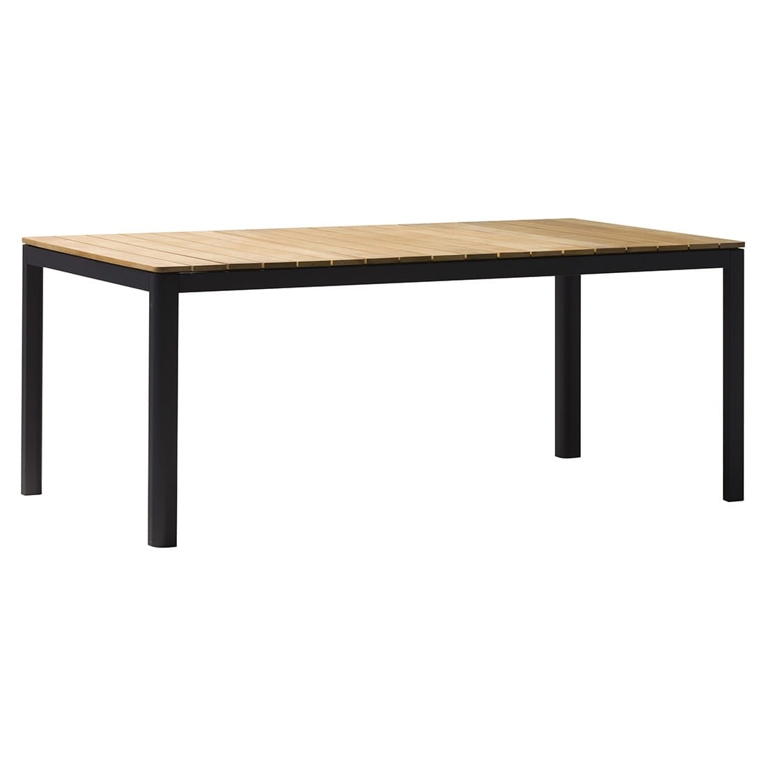 Zebra Tisch Bee Aluminium graphit/Teak