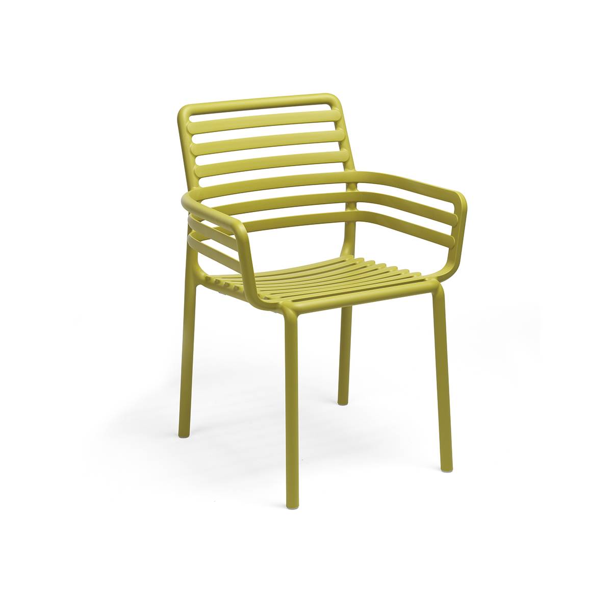 Nardi DOGA Tischgruppe mit Clip Tisch 80 x 80 cm pera/tortora