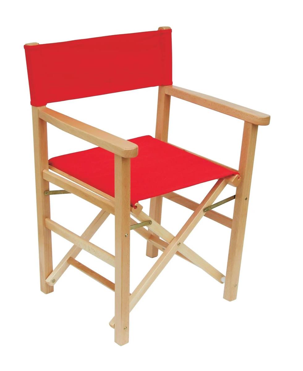 Regiestuhl Capri Buche natur/rot