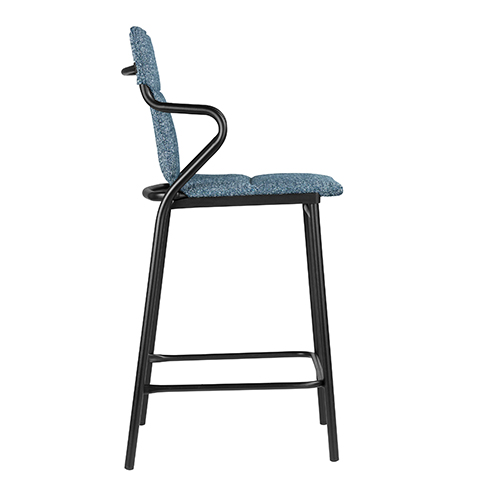 Lafuma ANCONE ALLURE mittelhoher Stuhl Sunbrella/Tundra Noir/Cobalt