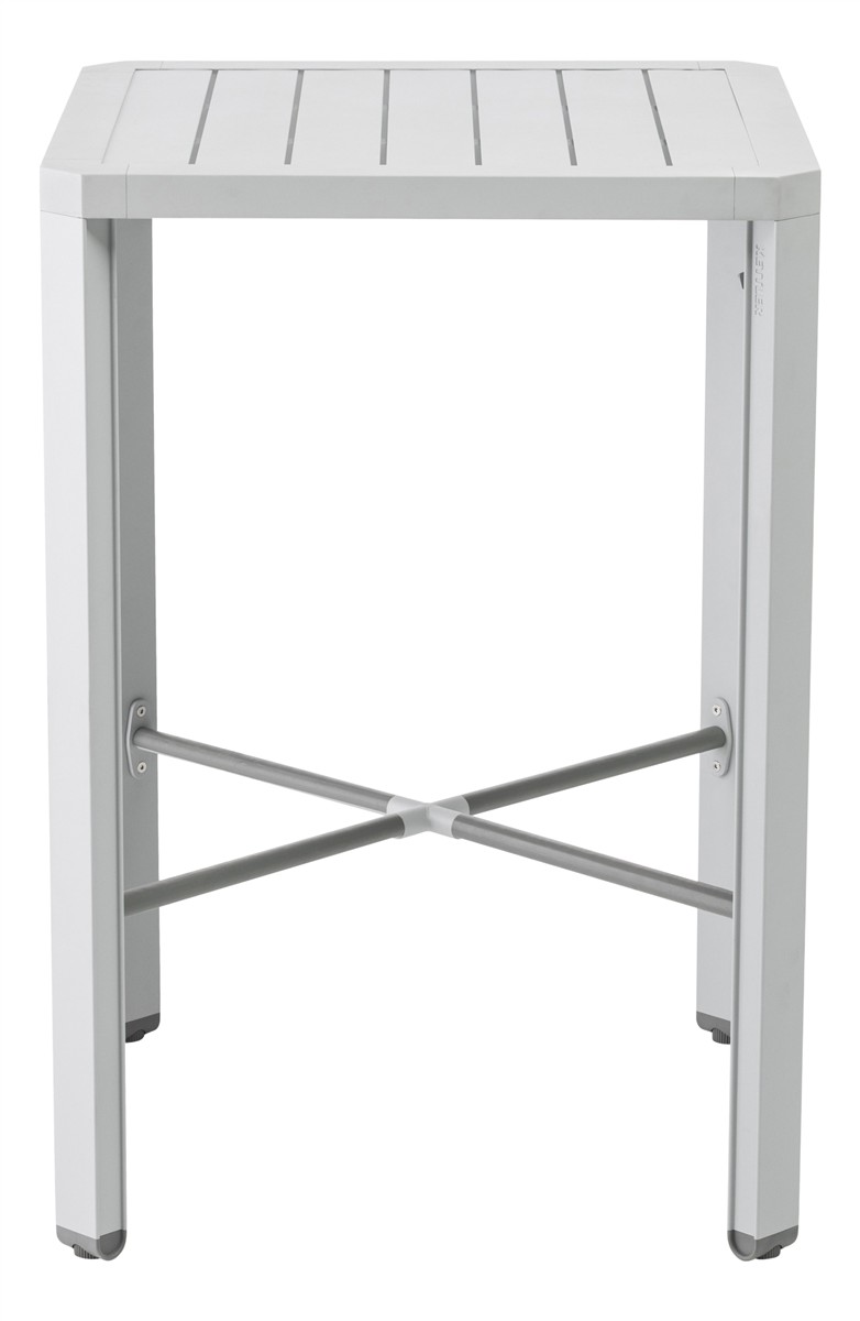 KETTLER Bartisch LATITUDE 70 x 70  Aluminium hellgrau