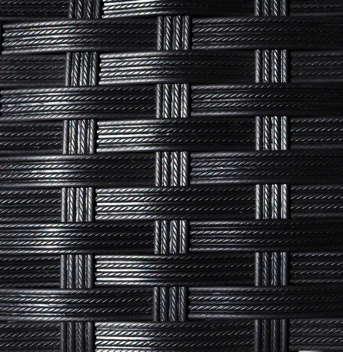 Polyrattan Tisch 90 x 90 cm schwarz von GARINO Premium